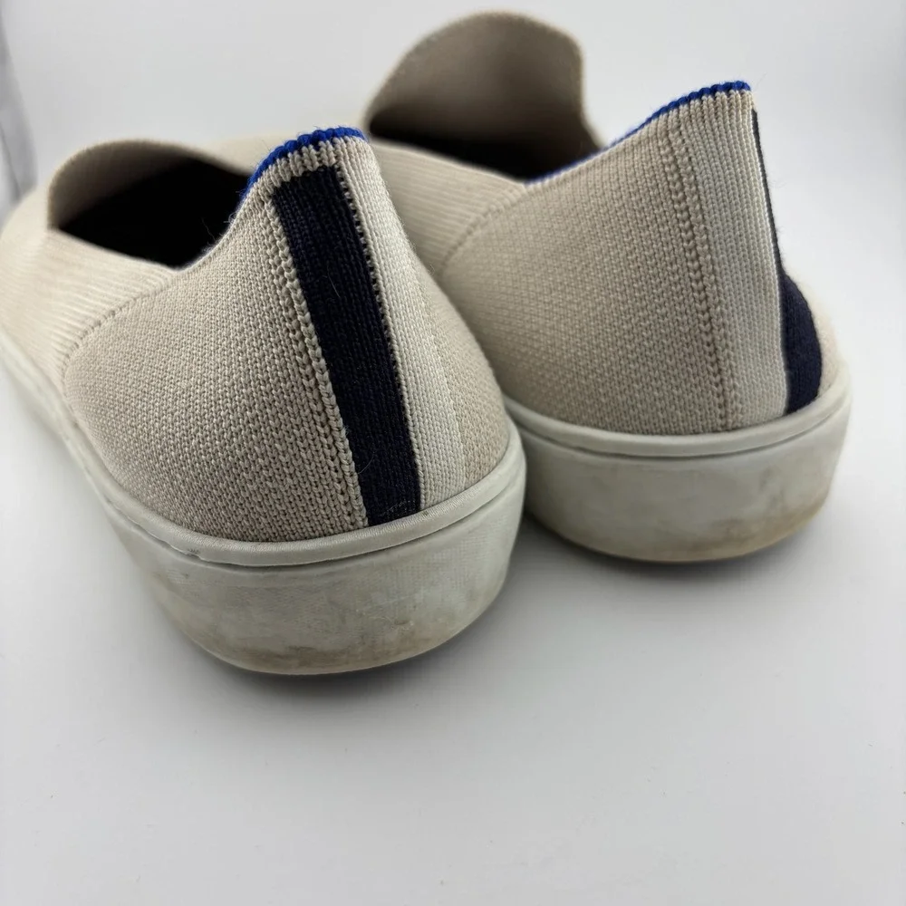 Rothy's The Sneaker 9.5 Sand Beige Sustainable Slip On Knit Shoes